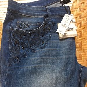 White House/Black Market embellished jeans